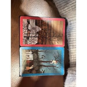 Vintage Double Deck Playing Cards Ivan‎ Generalic Ivan Lackovic Croata Naive Art